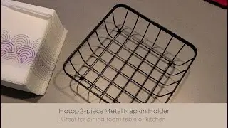 In Hand Review of Hotop 2 Pieces Metal Napkin Holder