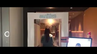 Restaurant disinfecting customers