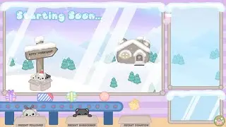 Animated Twitch overlay FULL package - Kitty Workshop | Christmas