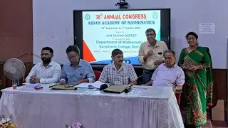 Assam Academy of Mathematics #38th Annual Congress # CACHAR BRANCH #GURUCHARAN COLLEGE, Oct 2024