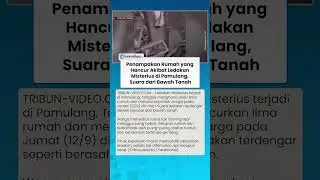 PENAMPAKAN yang Hancur Akibat Ledakan Misterius di Pamulang, Suara dari Bawah Tanah