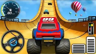 Monster Truck Stunt Racing | Impossible Car Stunt Racing Game – Android Gameplay 