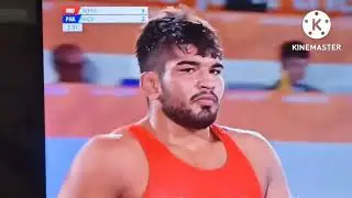 Deepak Nehra defeated Pakistan's  Raza#cwg2022 #wrestling