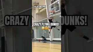 CRAZY FLYING DUNKS! - 10FT! 😳🤯🔥 #shorts