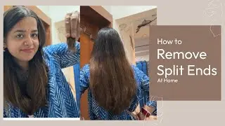 How to trim Split Ends🧐| Hair Solutions|| DIY Hair Cut 💇&zwj;♀️| I did my own hair cut✔️✔️