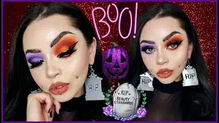 Two-Toned Orange and Purple Look | Sydney Nicole