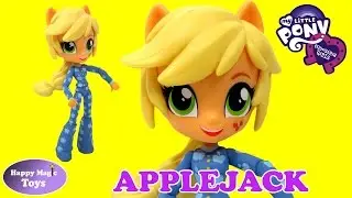 CUSTOM My Little Pony Applejack Slumber Party Rainbow Rocks Equestria Girls MLP Happy Magic Toys