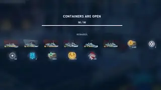 Opening 50X Super Santa Crates At Once! World Of Warships Legends