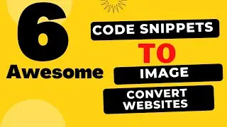 6 awesome Code snippets to beautiful image converter websites||2022| 