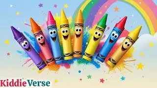 Colorful Crayons Song 🎨 | Learning Colors Rhyme for Kids | 3D Animation |