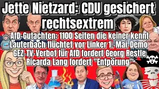 Jette Nietzard: CDU gesichert rechtsextrem | GEZ-TV-Verbot f&uuml;r AfD gefordert [ Meinungspirat ]