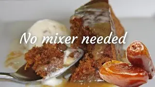 Healthy & Delicious Date Cake /No Mixer, Simple Ingredients 