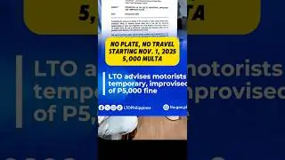 LTO: Bawal na Temporary or Improvised Plate starting Nov. 1, multa 5,000! #LTO #improvisedplate