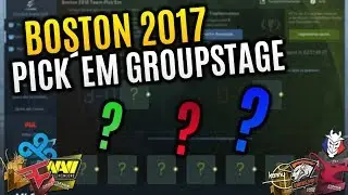BOSTON 2018 PICK&acute;EM CHALLENGE Groupstage/Gruppenspiele - CS:GO ELEAGUE Major 2017 Pick&acute;em