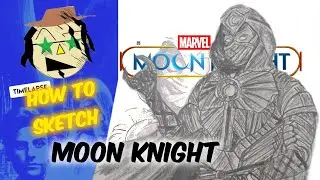How to Sketch Moon Knight (Moon Knight TV series) | Sketch Timelapse