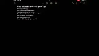Slap battles harvester glove maze tips