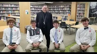 Bishop Louis Kihneman Interviewed By St. Stanislaus Students