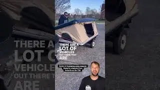Interesting idea to take a rooftop tent and mount it to a trailer.
