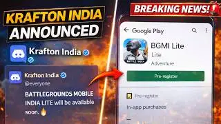 BGMI LITE OFFICIAL ANNOUNCEMENT 😱 | BGMI LITE RELEASE DATE IN INDIA | PUBG Lite NEW UPDATE