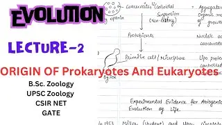 Origin of Prokaryotic and Eukaryotic Cell | Evolution | Zoology | Notes pdf link in description.