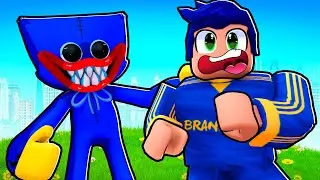 VIREI O HUGGY WUGGY DO POPPY PLAYTIME NO ROBLOX - Brancoala Games
