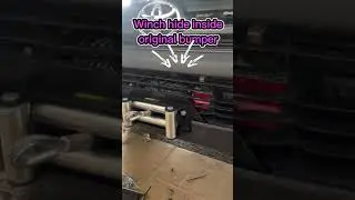 🚗TOYOTA HILUX REVO Single Cab Wire Rope Winch Installation With Original Bumper #winch #4x4 #offroad
