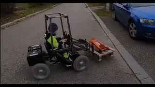Homemade Electric Wheel Loader - Beta testing.