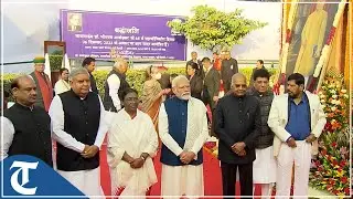 PM Modi pays tributes to BR Ambedkar at Parliament House on his Punyatithi