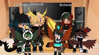 Mothra Godzilla ghidorah mothra leo biollante and rodan react to Ghidorah vs Godzilla