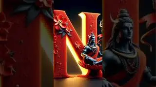 designer alphabet /letter N#shortsfeed #ytshorts #3d #alphabets