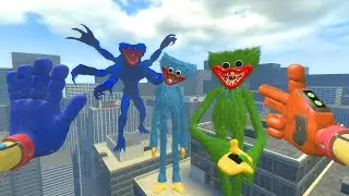 SURVIVE FROM HUGGY WUGGY FROM POPPY PLAYTIME AND OTHER SMILES | GARRY'S MOD