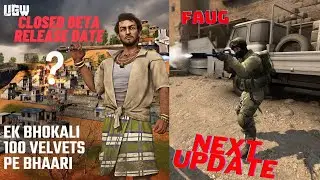 Faug new update add & UGW closed beta official release date Video🇮🇳