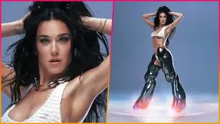 Katy Perry shows off under her breasts in a white bikini with armored legs to announce her new song
