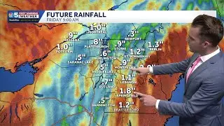 More sunshine Wednesday, soaking rain later Thursday in Vermont (10-28-25)