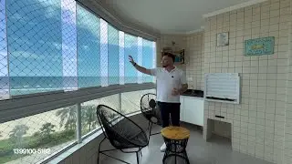Frente mar Porteira Fechada 86m2 2 dormitórios 1 suíte 1 vaga prédio com lazer no Maracanã PG 