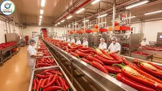 Inside a Modern Chili Plant: From Fresh Peppers to Hot Chili Sauce (Full Process)