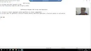 1 - SAP Scripts - Introduction