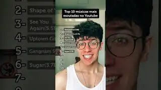 Top 10 m&uacute;sicas mais escutadas no Youtube