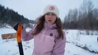 Frozon झील  पर कैंपिंग us /@marusya_outdoors  #frozen #