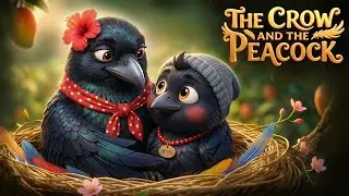 The Crow and the Peacock 🖤🦚 | English Moral Stories | Bedtime Stories