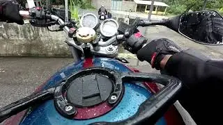 Bandit 1200 - muita chuva na volta de Petr&oacute;polis x Rj