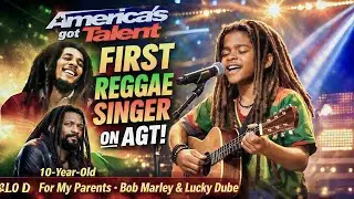 12 years old rasta on agt 2026 saying he is Bob Marley son #rootsreggae 