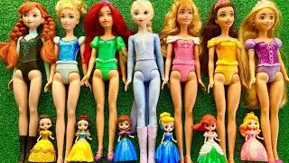 Let’s Play Dress Up with Disney Princesses | Elsa, Ariel, Belle, Cinderella, Snow White & Rapunzel