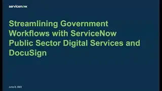 TechNet Cyber Webinar Series - Streamlining Government Workflows