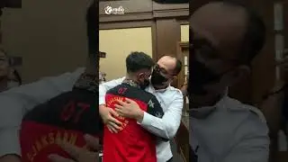 MOMEN MARIO DANDY MENANGIS DIPELUKAN SANG AYAH RAFAEL ALUN DI PERSIDANGAN #SHORTS