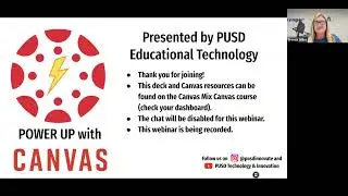 EdTech Webinar Series 25-26 - Canvas for Elementary