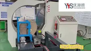 Z1000 Paper Roll Saw Cutting Process