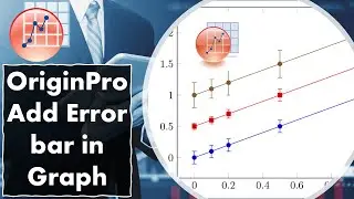 Origin | Add Error Bars to Graphs | How to add error bars in Origin