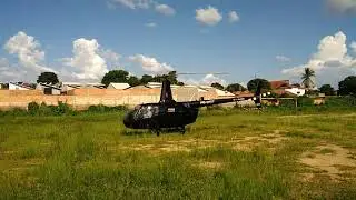 Acionamento e decolagem Robinson R66 Turbine PS-WGT em Pirapora MG