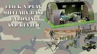 Unboxing and Review of the Click N Play Mega Military Army Base Play Set